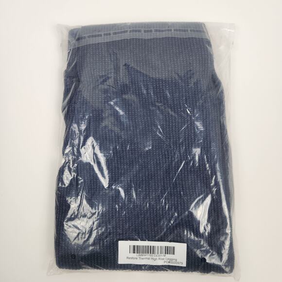 Lunya Restore Thermal High Rise Legging in Deep Blue Heather Size Medium NWOT - Picture 12 of 12